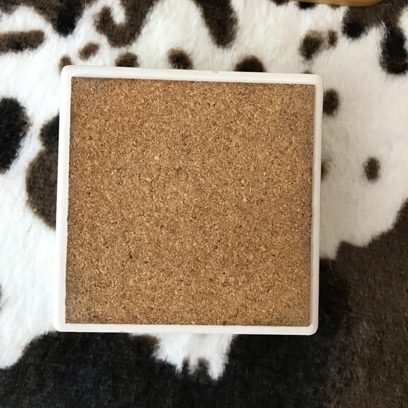 Vintage Rustic 5-Pc Coaster Set, Used - Picture 8 of 8